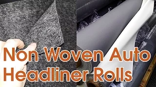 Auto Headliner Upholstery Fabric With Foam Backing and Roofing Rolls Stock Lot