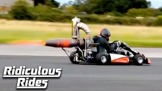 I Built A 100mph Jet-Powered Go-Kart - In My Shed | RIDICULOUS RIDES