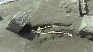 Pompeii Man Found Crushed to Death by Large Stone While Fleeing Mt. Vesuvius