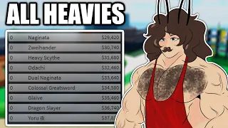 Using EVERY HEAVY WEAPON In Combat Warriors.. | Roblox