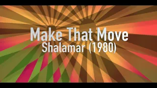 karaoké - Make that move - Shalamar - 1980