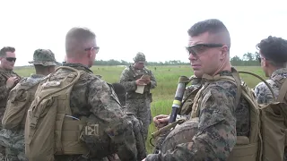 Marines With 2nd Marine Division Perform Live-Fire Drills With M252 81mm Mortar | Camp Lejeune, NC