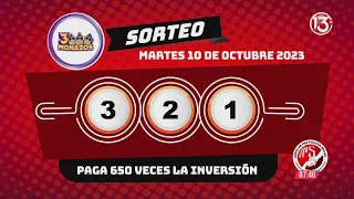 🔴 #EnVivo - sorteo de Lotería Popular Chances - 10 octubre 2023.
