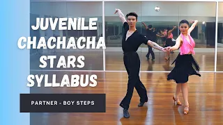 Juvenile ChaChaCha Star Syllabus (Partner - Boy Steps)