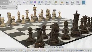 How to make a chess board - fusion 360 tutorial