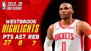 Russell WestBrook Full Highlights Vs Brooklyn nets - 27 Points - Season 19/20