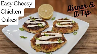 Easy Cheesy Chicken Cakes on the Blackstone