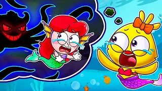 Mermaid Got Lost Song 🧜‍♀️😱 | Who Took Away The Mermaid 😡| Rescue Mermaid | Sing Along Lamba Lamby