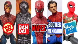 La EVOLUCION de las FIGURAS DEL SPIDER MAN CINEMATOGRÁFICO (TODAS LAS MARCAS) HASBRO, MAFEX, SH