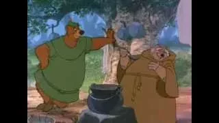 Robin Hood Little John meets Friar Tuck