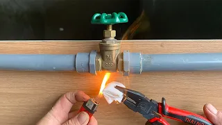 Why waste 8 minutes of your life! 4 ideas to fix the fastest pvc water lock that you didn't know