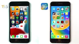 iPhone 8 Plus iOS 15.5 Vs iOS 16 Update