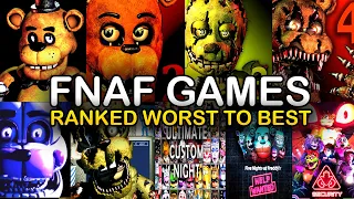 EVERY FNAF GAME RANKED WORST TO BEST (FNAF 1 - SECURITY BREACH)