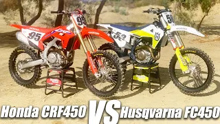 2021 Honda CRF450 VS Husqvarna FC450 - Motocross Action Magazine