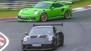2022 Porsche 992 GT3 RS vs 991 GT3 RS Sound Comparison Nurburgring