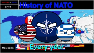 History of NATO: Every year (in countryballs)