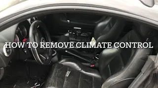 How to remove climate control on 1999-2002 Audi TT