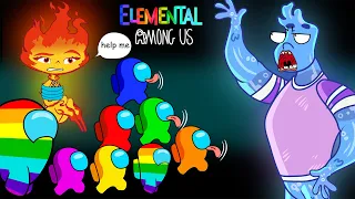 어몽어스 VS vs Elemental #2 | FUNNY AMONG US ANIMATION