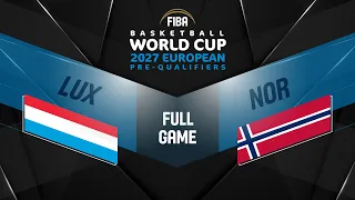 Luxembourg v Norway | Full Basketball Game | FIBA Basketball World Cup 2027 European Pre-Qualifiers