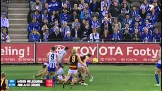 The last three minutes - North Melbourne v Adelaide - AFL