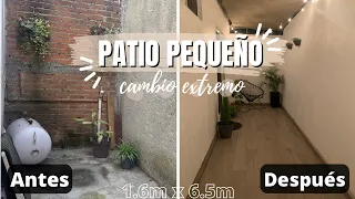 Remodelación PATIO PEQUEÑO 😱✨ | (paso a paso 🔨🪴)