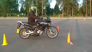 Training Motogymkhana on Transalp 650