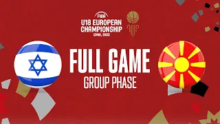 Israel v North Macedonia | Full Basketball Game | FIBA U18 European Championship 2022