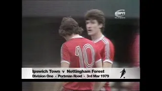 1978/79 - Ipswich v Nottingham Forest (Division 1 - 3.3.79)