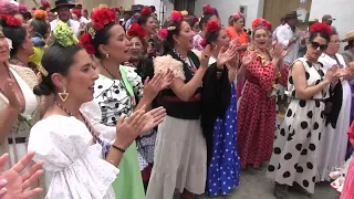 Hermandad del Rocío de Lebrija entrando en Villamanrique 2024