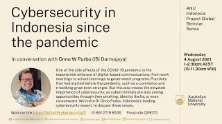 Global Seminar. Cybersecurity in Indonesia since the pandemic