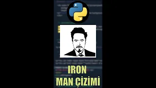 PYTHON - 3 SATIR kod ile tony stark nasıl çizilir ? 30 saniyede iron man çizdim