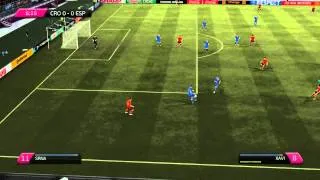 Uefa Euro 2012 Gameplay Group Stage Croatia vs Spain Part 1