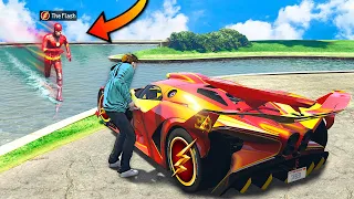 I Stole THE FLASH'S SUPERCARS In GTA 5.. (Mods)