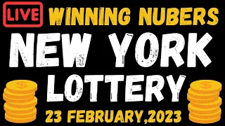 New York Evening Lottery Results - Feb 23, 2023 - Numbers - Win 4 - Take 5 - NY Lotto - Powerball