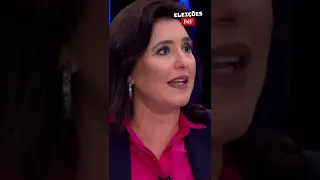 "Se negou vacina no braço brasileiro", diz Simone Tebet, no Jornal Nacional