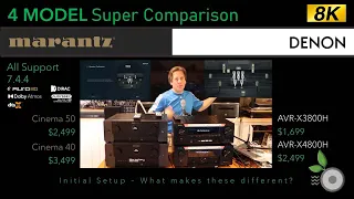 Denon Marantz 7.4.4 AVR Super Comparison - Initial Setup