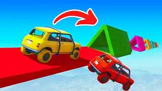 TROLLEN Op MEGA REGENBOOG RAMP! (GTA 5 Races)