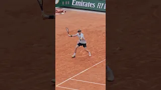 Andrey Rublev Practicing at Roland Garros 2023