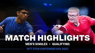 Manush Utpalbhai Shah vs Felix Lebrun | MS Qual | WTT Star Contender Goa 2023