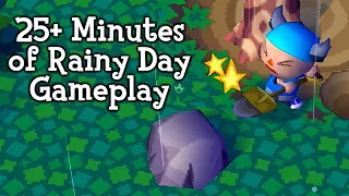 Animal Crossing - 25+ Minutes of Rainy Day Gameplay (GameCube)