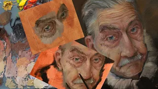 PORTRAIT PAINTING || How I Used My Van Dyck Master Copy To Paint This Elderly Man