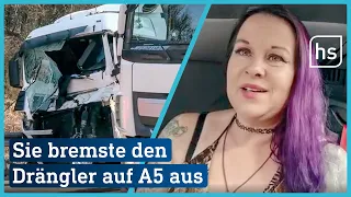 Truckerin Diana stoppt Rettungsgassen-Sünder und ruft Polizei | hessenschau