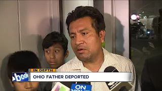 Ohio father says goodbye to his family before being deported back to Mexico