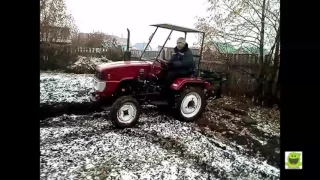Вспашка огорода мини трактором СИНТАЙ 20020.