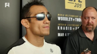 UFC 209: Tony Ferguson Pre-Fight Media Scrum - Khabib 'Has No Way to Beat Me'