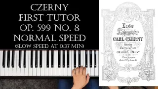 Carl Czerny - First Tutor - Op. 599 No. 8 / Tutorial & Free Sheets (Piano) [Mom with Grand Piano]