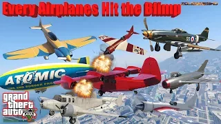 GTA V: New Updated Every Airplanes Hit The Blimp Longer Crash and Fail Compilation (60FPS)