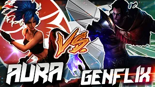 GENFLIX AEROWOLF VS AURA FIRE - KARINA VS BRODY? OIA O COMBO.