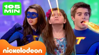 De Thundermans | 100 MINUTEN lang vechtscènes vol superkrachten in de Thundermans! | Nickelodeon