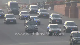 VIP Convoy culture in India: Prime Minister arrives in massive BMW cavalcade with Z plus security